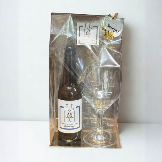 - Cadeauverpakking 1x 33 cl + logoglas
